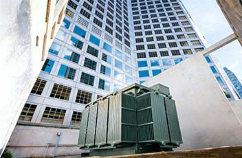 Pad-mounted transformers for commercial building power distribution Pad-mounted transformers for commercial building power distribution