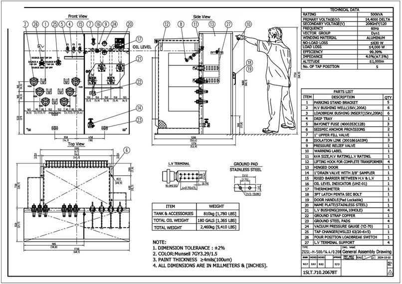 500kva pad mount transformer drawing 500kva pad mount transformer drawing
